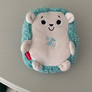 Fisher-Price Teal and Cream Plush Bear